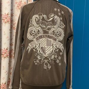 Billabong Brown and White Patterned Jacket